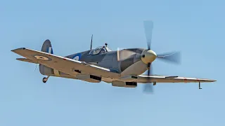 HAF Spitfire MJ755 - First solo display at Tatoi Airport