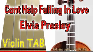 Can't Help Falling In Love (Cover) Elvis Presley - Violin Cover - Tab Tutorial