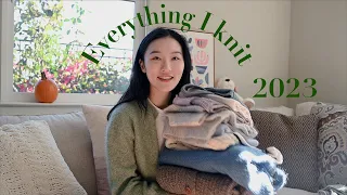 Everything I knitted in 2023  |  my year of cardigans  |  lots of gift knits