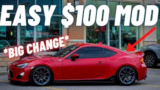 TRANSFORM YOUR FRS/BRZ/86 WITH THIS $100 MOD! * TRY THIS*