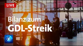 Bahn-Streik: GDL zieht Bilanz | Pressekonferenz