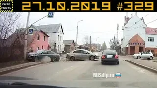 Новые записи АВАРИЙ и ДТП с АВТО видеорегистратора #329 [car crash October] 27.10.2019