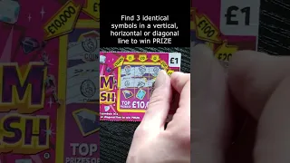 £10,000 GEM SMASH UK Scratch Card Scratcher