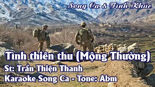 Karaoke Song Ca Tình Thiên Thu (Mộng Thường) | Song Ca & Tình Khúc