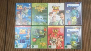 4 Disney & Pixar films: Original UK DVD, VS, Australian DVD with 2 pack disc.