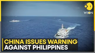 South China Sea Tensions: Chinese Coast Guard warns Philippines vessels of trespass | WION