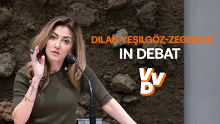 Dilan Yeşilgöz-Zegerius in debat over het eindverslag van Plasterk