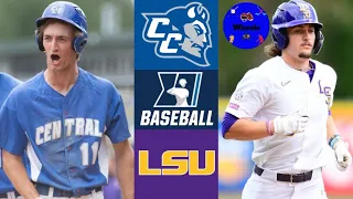 CCSU vs LSU Highlights | Eugene Regional Elimination Game | 2021 College Baseball Highlights