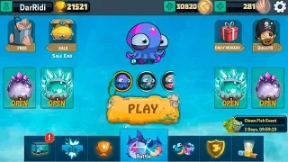 Открываем сундуки СКОРО НОВАЯ РЫБКА КЛОУН  Eatme io Hungry fish fun game