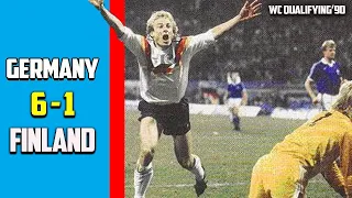 Germany vs Finland 6 - 1 1990 FIFA World Cup qualification ( UEFA )