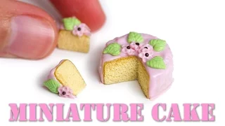 Easy Miniature Cake Tutorial // Polymer Clay Food