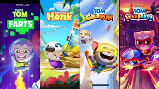 My Talking Hank vs Talking Tom Farts vs Talking Tom Gold Run vs Talking Tom Hero Dash Gameplay