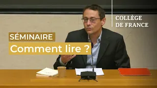 Comment lire ? (14) - William Marx (2023-2024)