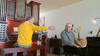 René Witte speelt samen met Marco  NAK Lied GB 323: "Werk, want de nacht zal komen." orgel & vleugel