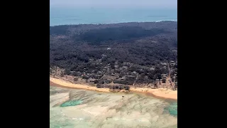 DEVASTATING AFTERMATH FOOTAGE AFTER HUNGA TONGA HUNGA HA''APAI VOLCANO EXPLOSION