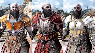 God of War Ragnarok - All Armor Sets Showcase (4K 60FPS)