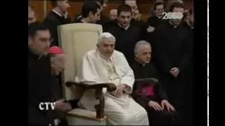 Benedetto XVI - Visita al seminario romano