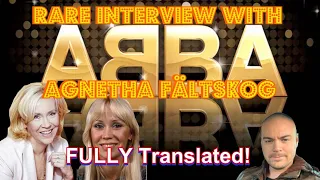 New RARE interview with ABBA member: Agnetha | Fully translated into english | And aftertalk