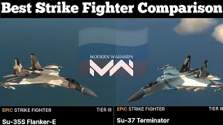 Su-35S Flanker-E vs Su-37 Terminator | Strike Fighter Test | Modern Warships