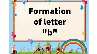 The Letter b formation for kids || how to write letter b NTP cursive writing style #letterb #letters