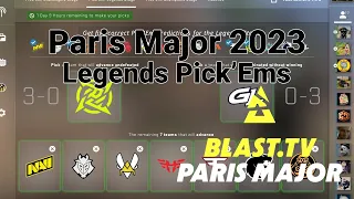 Blast Paris Major 2023 - Pick’Em Predictions (Legends Stage)