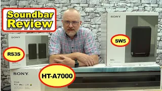 Sony HT-A7000 Soundbar REVIEW : Including SW5 wireless subwoofer  & RS3S wireless rears