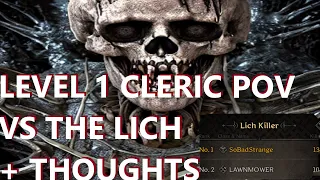 Dark & Darker Ep 8 - LVL 1 Cleric PoV - I Partied Up with Randoms To Fight Lich - New Fav Class TBH