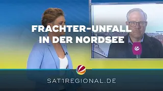 Zwei Frachter in der Nordsee zusammengestoßen