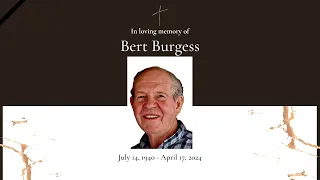 Burt Burgess Memorial Service