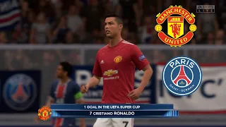 FIFA 21 | PSG ft Leo Messi vs Manchester United ft Cristiano Ronaldo  |  UEFA Super Cup