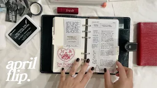 Filofax Personal Rings -- April Flip Through