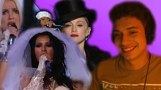 Missy Elliott, Madonna, Britney Spears & Christina Aguilera Medley VMAs REACTION!!