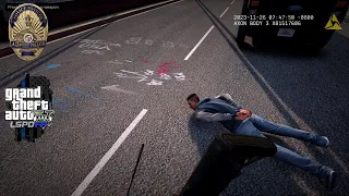 [AI GENERATED VOICE] LSPDFR | LAXPD OFFICER  FOUND AN UNCONSCIOUS ARMED MAN ON HARBOR FREEWAY BRIDGE