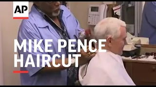 Unsuspecting Barber Gives Mike Pence a Haircut