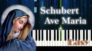 Schubert Ave Maria - Easy Piano Tutorial