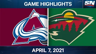 NHL Game Highlights | Avalanche vs. Wild – Apr. 7, 2021