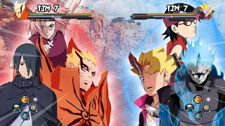 NARUTO BARYON, SASUKE & SAKURA VS BORUSHIKI, MITSUKI & SARADA | Naruto Storm 4 MOD