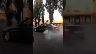 BMW e34 burnout
