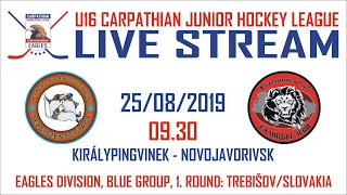 2019/2020 CJHL U16 1. ROUND: KirályPingvinek - HK Halycké Levy Novojavorivsk