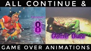 Street Fighter 6 | All Continue & Game Over Animations