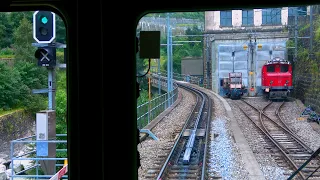 Driver’s Eye View - Matterhorn Gotthard Bahn - Göschenen to Andermatt and Realp.