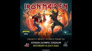 Iron Maiden live in athens 2022 olympic stadium