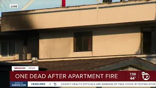 1 person dead after fire at Imperial Beach apartment fire