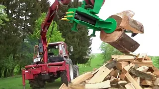 Idiots Tree Felling Fails With Chainsaw Machine ! Tree Falling on House and Machinery 11 22