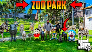 Shinchan and Doraemon going zoo park in Gta5