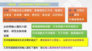 高中歷史 第二次世界大戰始末