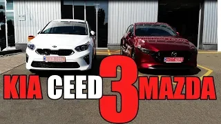 Новая Mazda 3 против KIA CEED SW  |  Сломали крышу в Пежо!