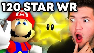 Simply reacts to the NEW 120 Star World Record Speedrun by Marlene