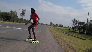 Inline Speed Skating Half Marathon. Sprint Skating Club Kenya and Mombasa Roller Skaters Club