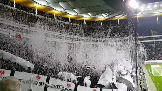 Eintracht Frankfurt - Mainz 05 DFB Pokal Viertelfinale 7.2.2018 Choreo